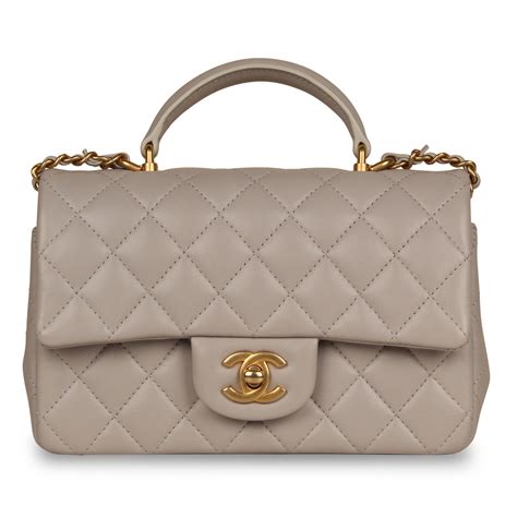 chanel micro flap bag|Chanel mini flap bag with top handle.